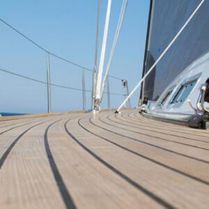 Flexiteek is a decking material that looks as beautiful as traditional teak.